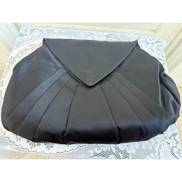Vintage 60's Morris Moskowitz Satin Envelope Hand Muff Evening Purse - Picture 12 of 16